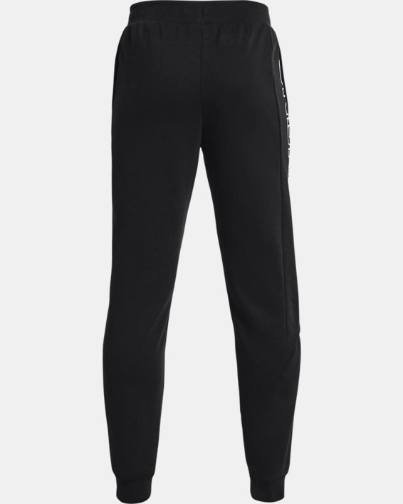 Boys' UA Baseline Fleece Pants, Black, pdpMainDesktop image number 1